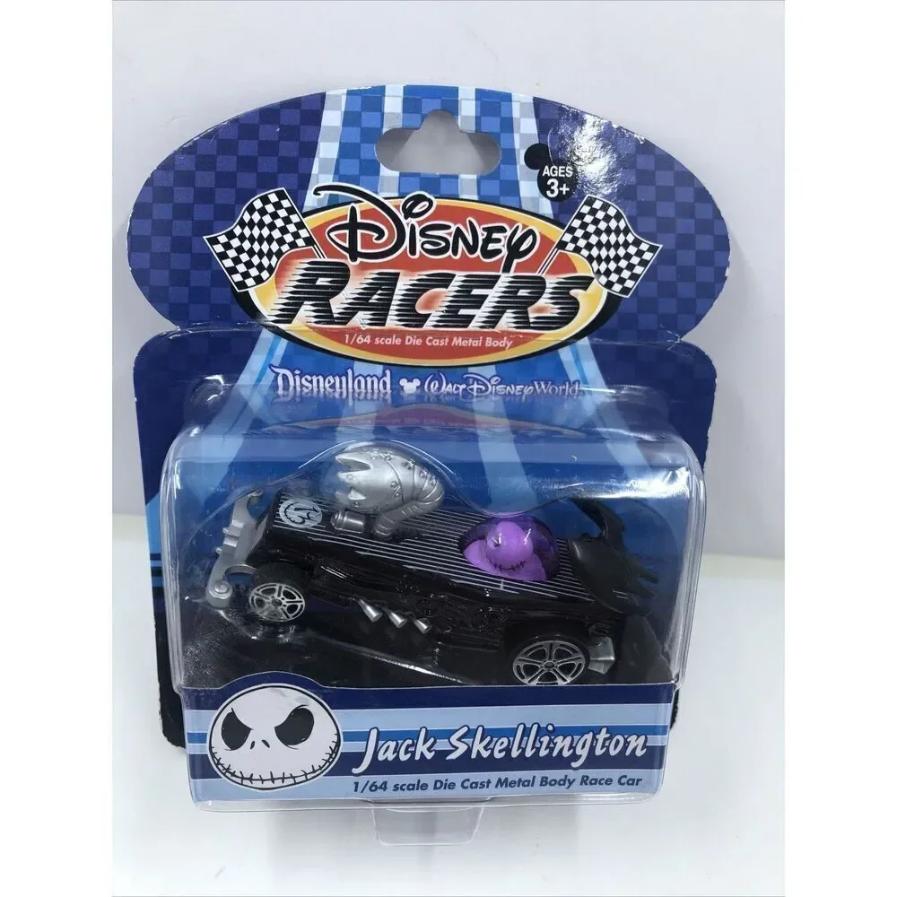 Disney Racers Jack Skellington 1/64 Scale Die Cast Metal Body Race Car. Sealed